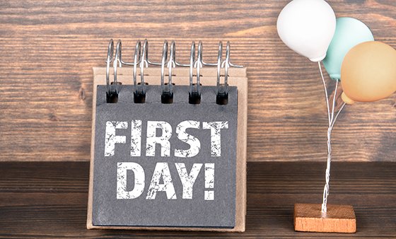 Erster Tag im Job? 